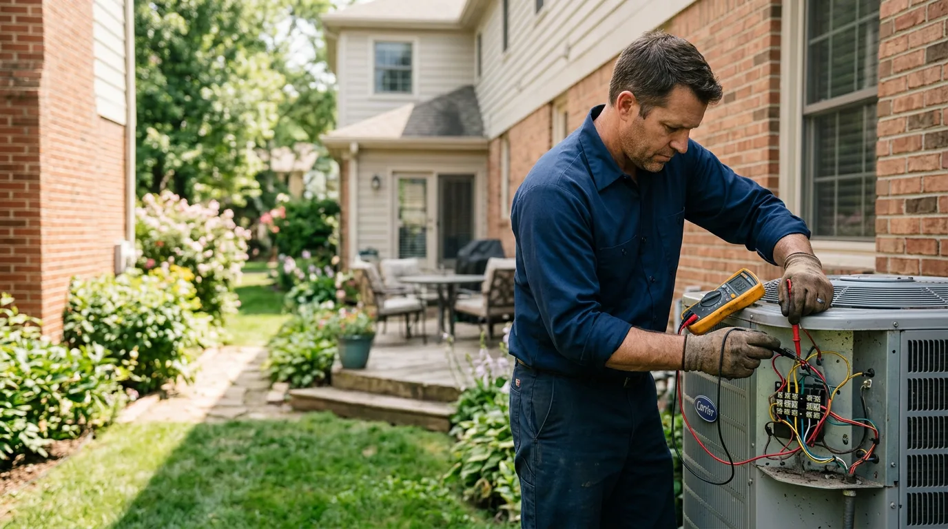 HVAC technician working near Howey In The Hills, FL
